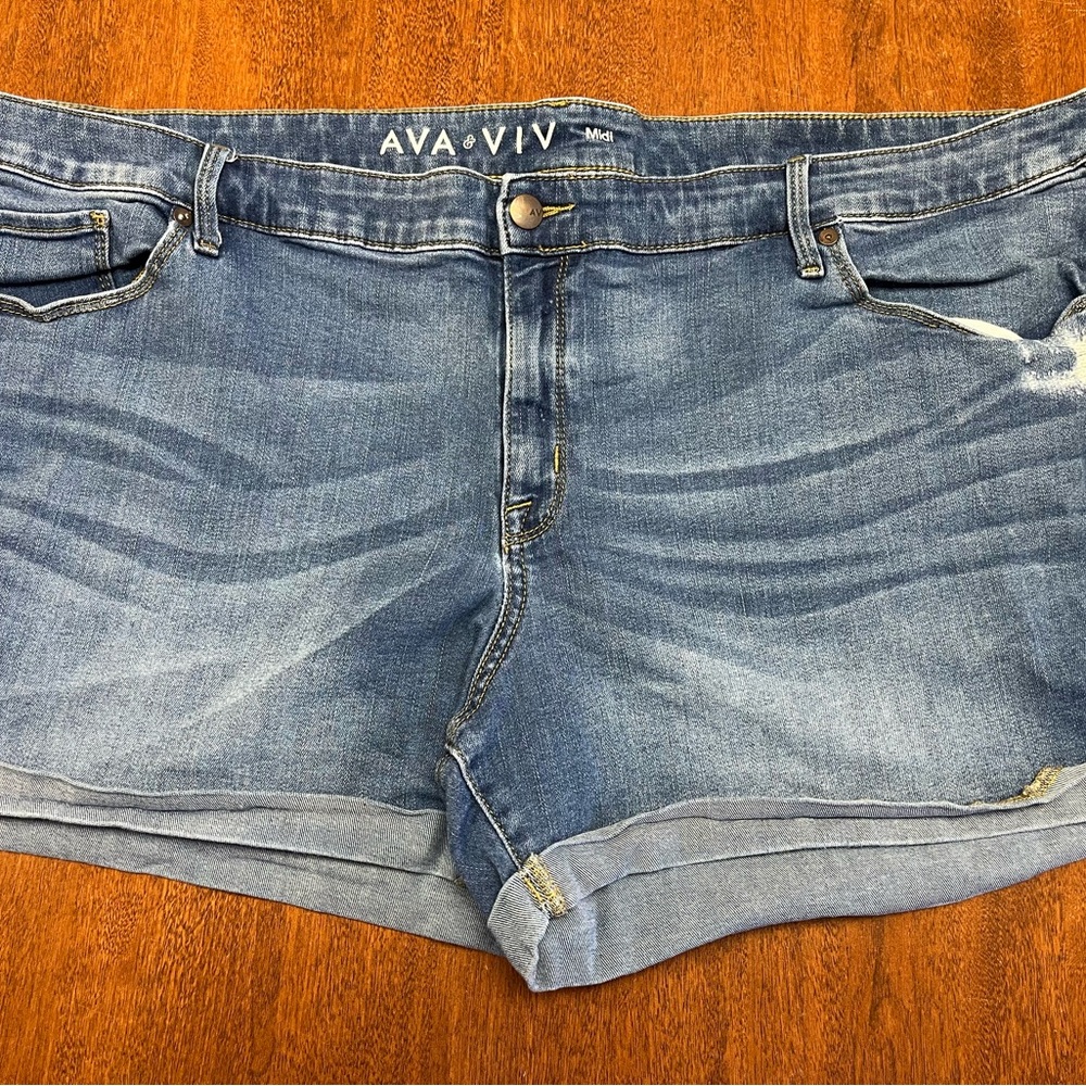 Ava & Viv Classic Blue Jean Shorts #4330P